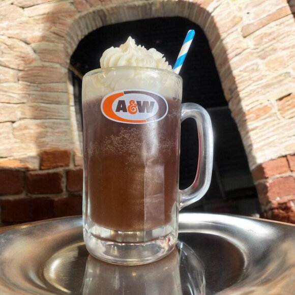 Handcrafted  Root beer Float Candle - Picture 1 of 6
